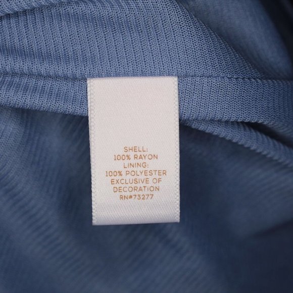 Lauren Conrad Striped Pleated Neck Dress H10666 - Picture 10 of 11